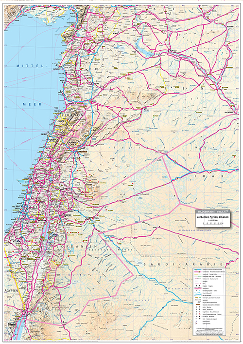 Jordanien Kartenseite