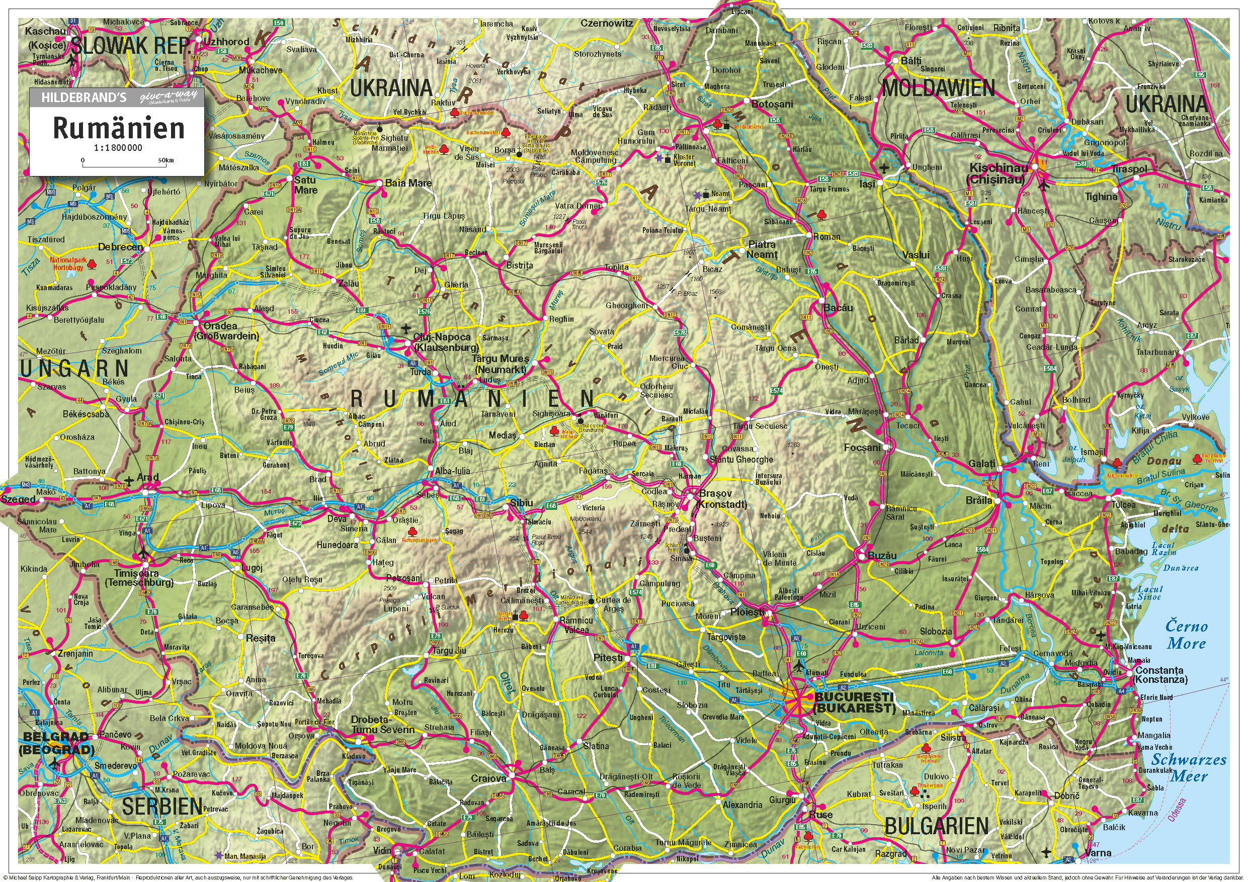 Rumänien Kartenseite