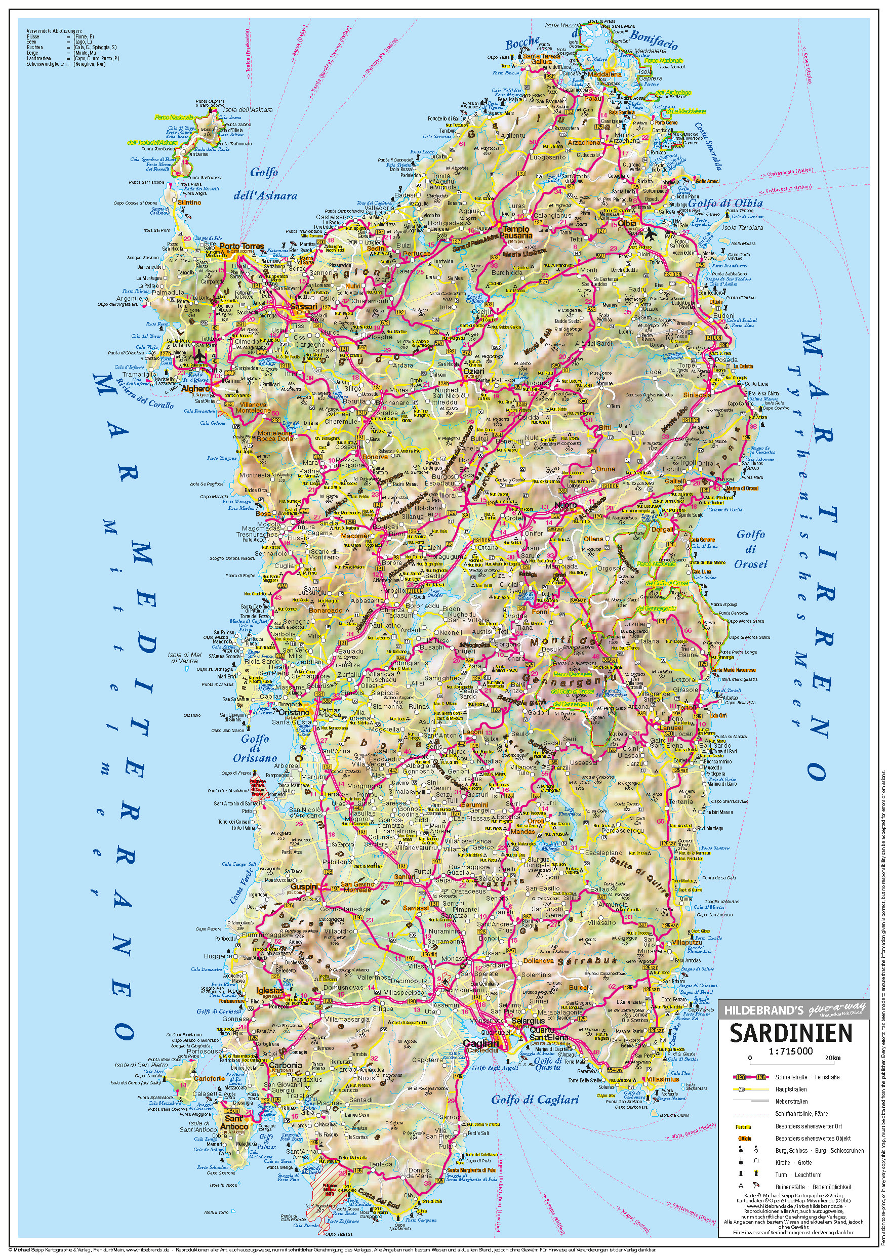 Web Sardinien Kartenseite