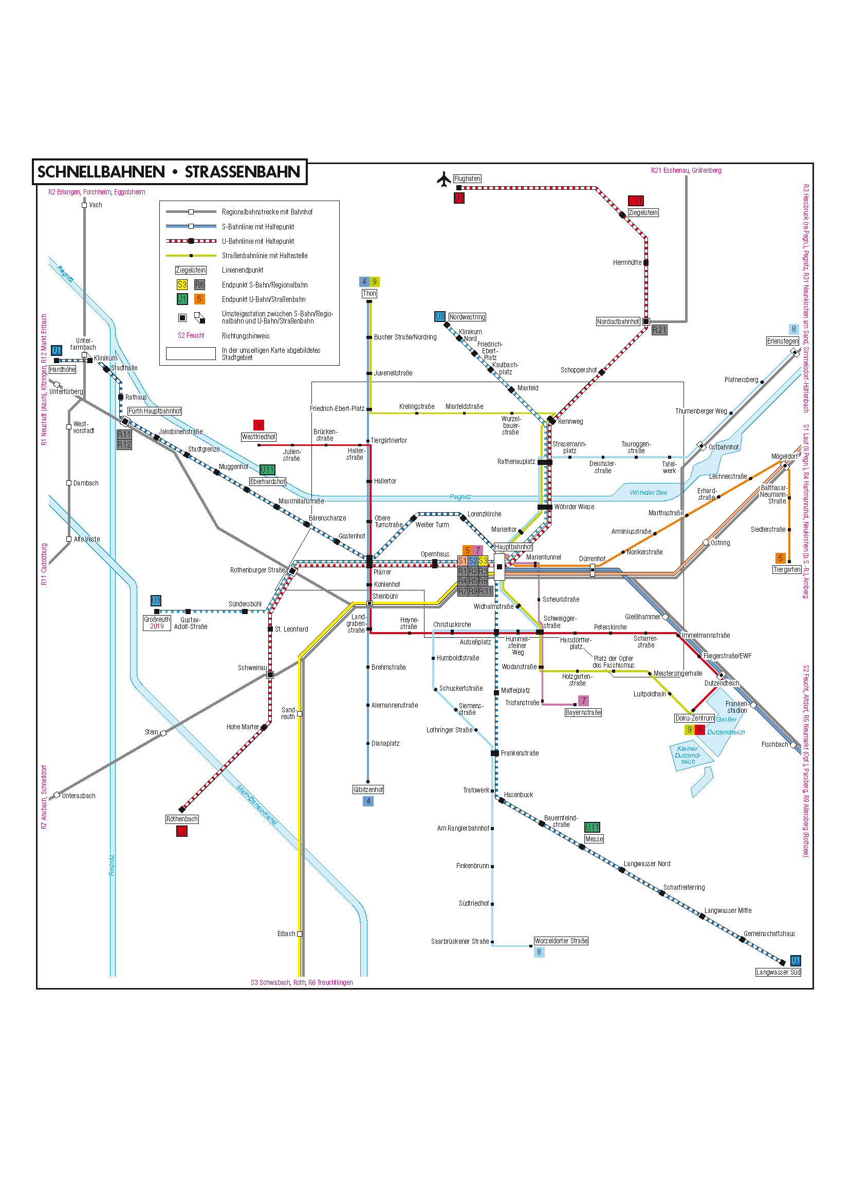 Nürnberg Liniennetz