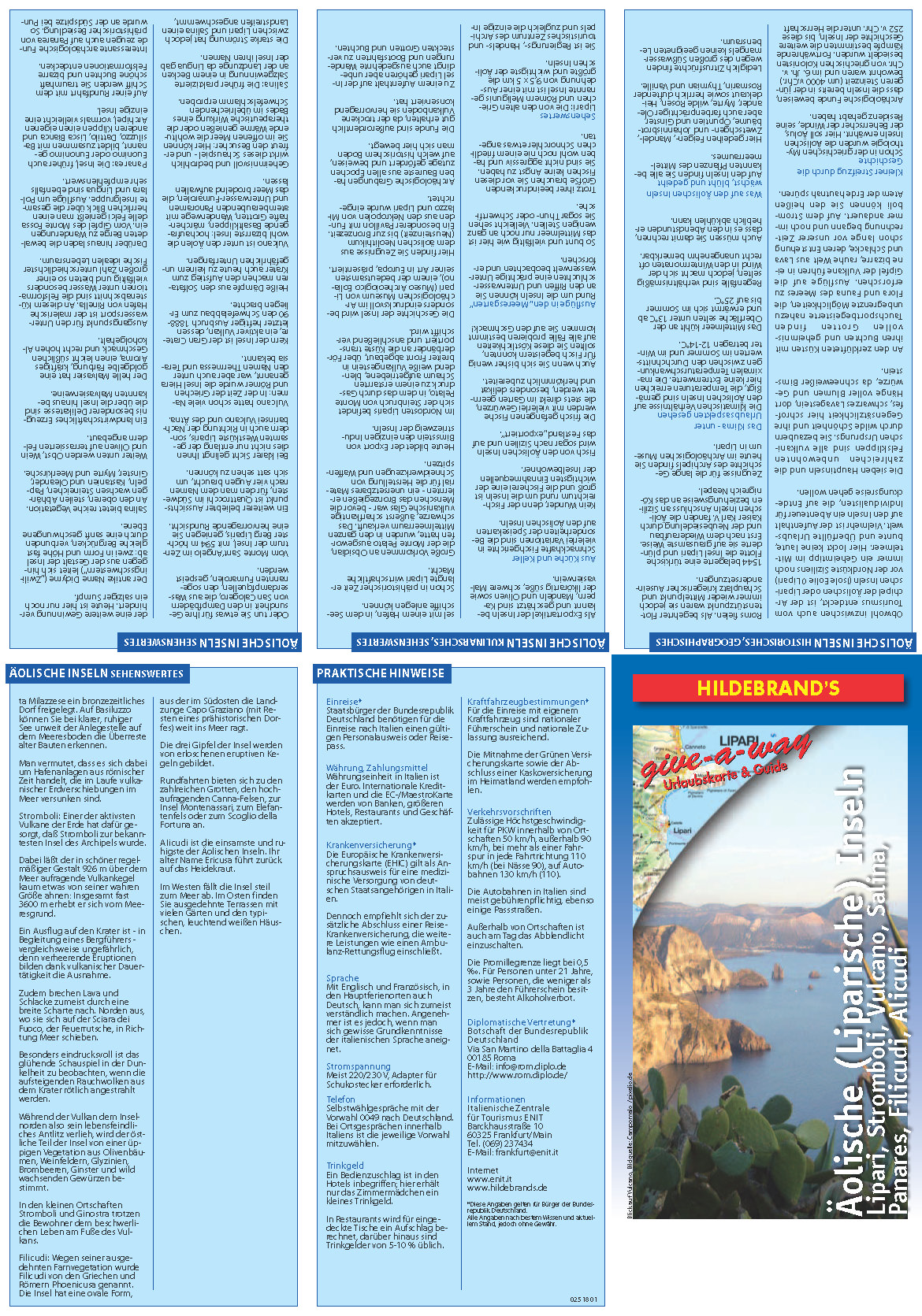 Äolische Inseln Titelseite