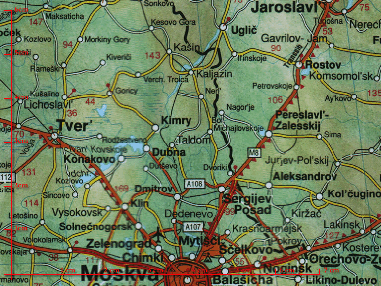 Kartenausschnitt ca 8x6 cm