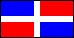 Flagge Dominikanische Republik